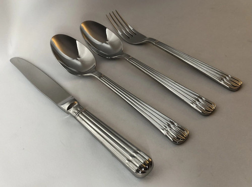 *CHRISTOFLE - OSIRIS - STAINLESS STEEL - FRANCE - 4 PIECE SET * - Picture 5 of 9