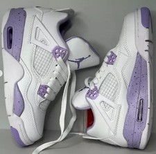 Jordan 4 White Purple Oreo Size US 5.5-11 Womens