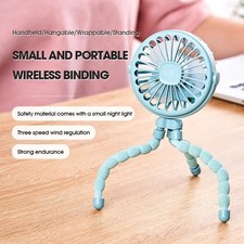 Portable Handheld Mini Cooling Fan Flexible Tripod Clip Desk Bike Baby Stroller