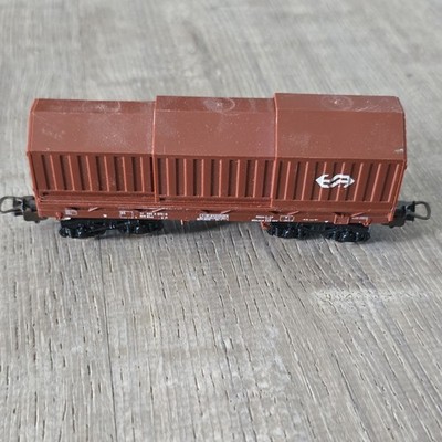 Märklin HO Freight Car DB Brown Removable Cover Model Railroad