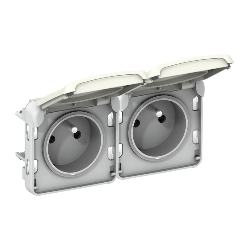 Legrand Plexo 069643 double prise étanche IP55 appareillage saillie