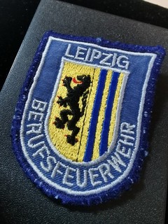 Vintage Ärmelabzeichen Patch Berufsfeuerwehr Leipzig