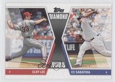 2011 Topps Diamond Duos Series 2 Cliff Lee CC Sabathia #DD-23 HOF 0f4