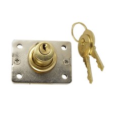 Cylinder Deadbolt Drawer Lock with 2 Keys for Cupboard