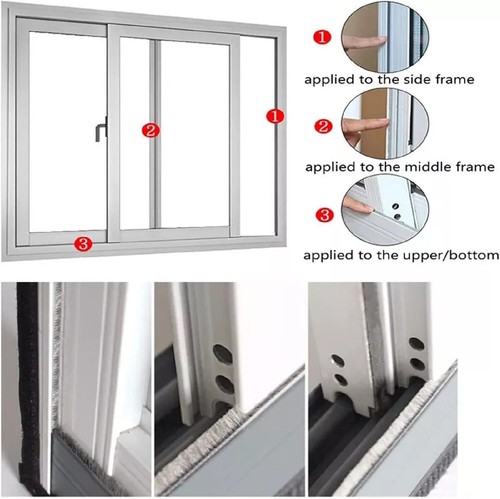 33 Ft Gray Self-Adhesive Soundproofing Weather Stripping for Doors and Windows - Picture 13 of 25