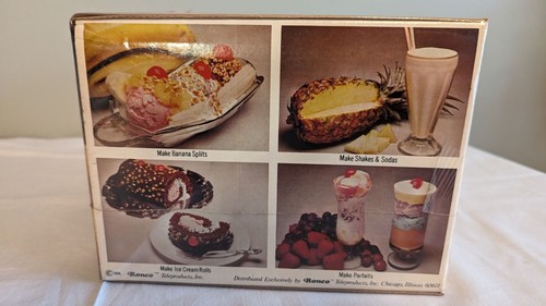 Ronco Die Eismaschine Kegel Eisbecher Kuchen kabellos elektrisch NEU 1974 - Bild 5 von 11