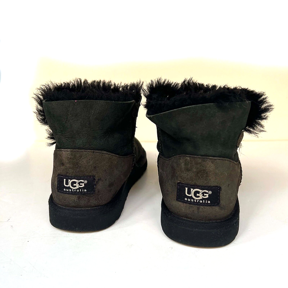 UGG Australia MINI BAILEY BUTTON 1000788 Black US size 5 EU35 | eBay