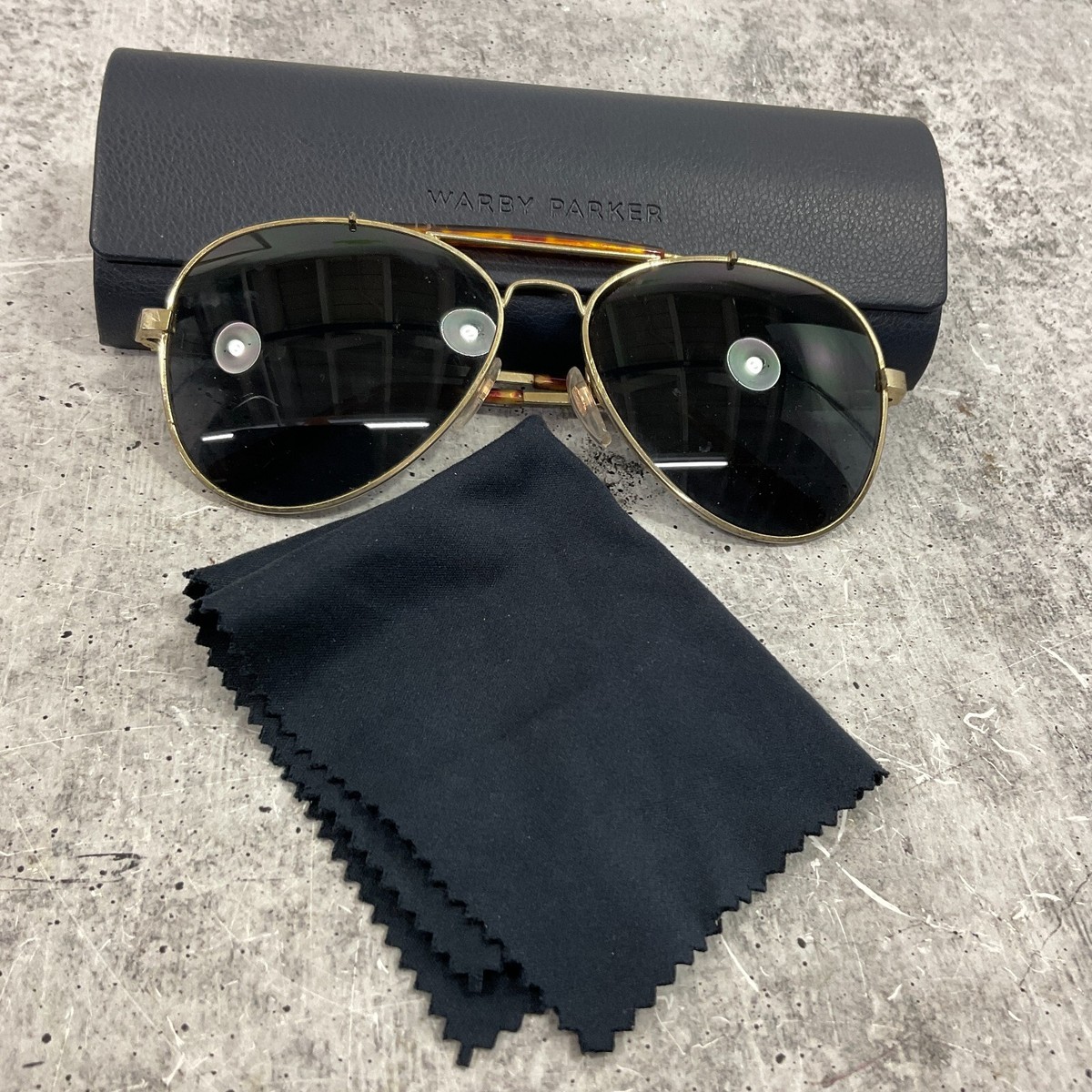 Warby Parker Black Aviator-Style Eyeglasses http:// main image 2