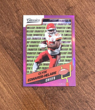 Clyde Edwards Helaire 2021 Classics Timeless Tributes Purple #94 Chiefs LSU /35