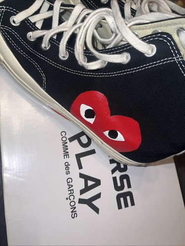 Converse Play Mens Sz 11 Comme Des Garçon Great Condition In box - Picture 5 of 6