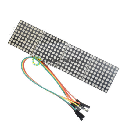 MAX7219 Dot Matrix Module LED 4in1 Display Drive mit 5Pin 20cm Kable For Arduino