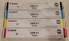 Genuine Canon GPR-51 Full CMYK Toner Set New in Sealed Boxes 1-DAY HANDLING
