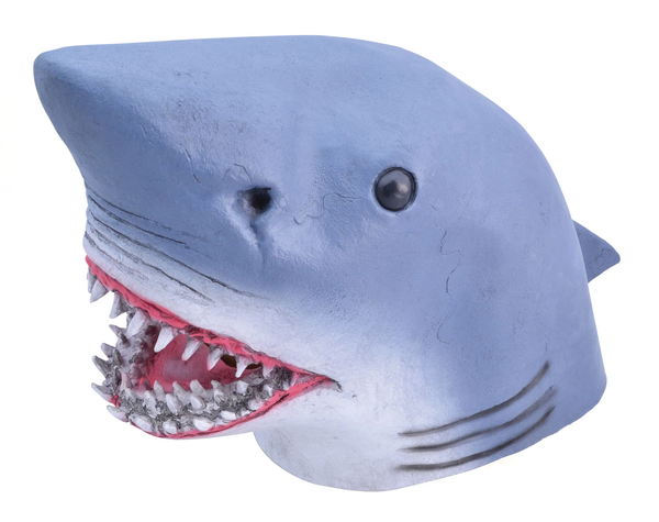 KostüM Shark Maske Neuheit Shark Halloween Party Latex Tierkopf Maske-image