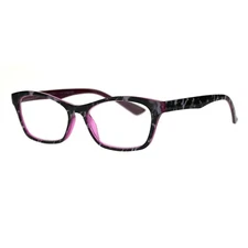 Women's Reading Glasses Magnified Rectangular Fashion Frame Spring Hinge