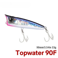 Topwater Popper Fishing Lure Surface Floating Hard Bait Saltwater Power Fishing