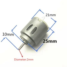 2PCS Miniature Small Electric Motor Brushed 1.5-4.5V DC for Models Crafts Robots