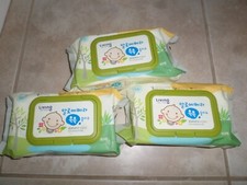lot of 3 packs living soft tissue aloevera wet wipes 80 count per packs