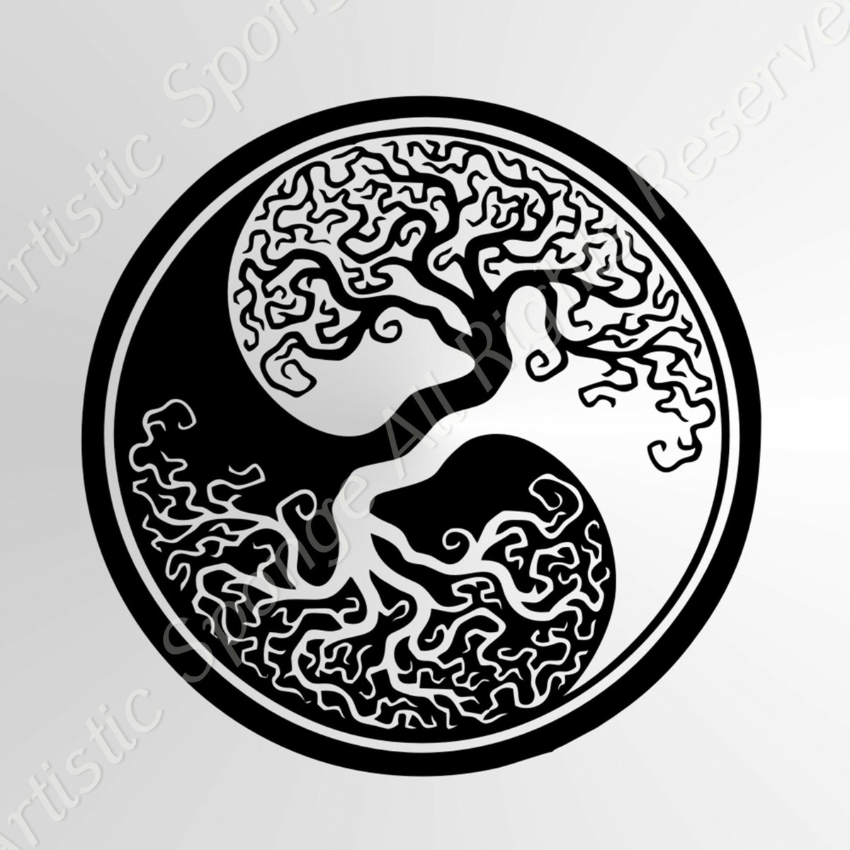TREE OF LIFE YIN YANG MANDALA Reusable Stencil A5 A4 A3 Small Durable DIY / TOL2 | eBay tree-of-life-yin-yang-mandala-reusable-stencil-a5-a4-a3-small-durable-diy-tol2-ebay