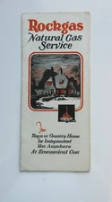 ROCKGAS NATURAL GAS SERVICE brochure VINTAGE Pittsburgh PA Pennsylvania