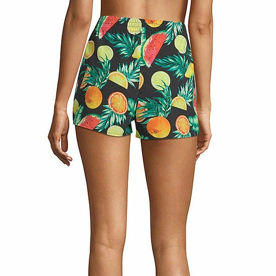 Pantalones Cortos Tejidos City Streets Jrs Talla XXL Negro Fruta Ponche Natación Cubierta UP #WS4NS5ST54 Foto 2 de 2