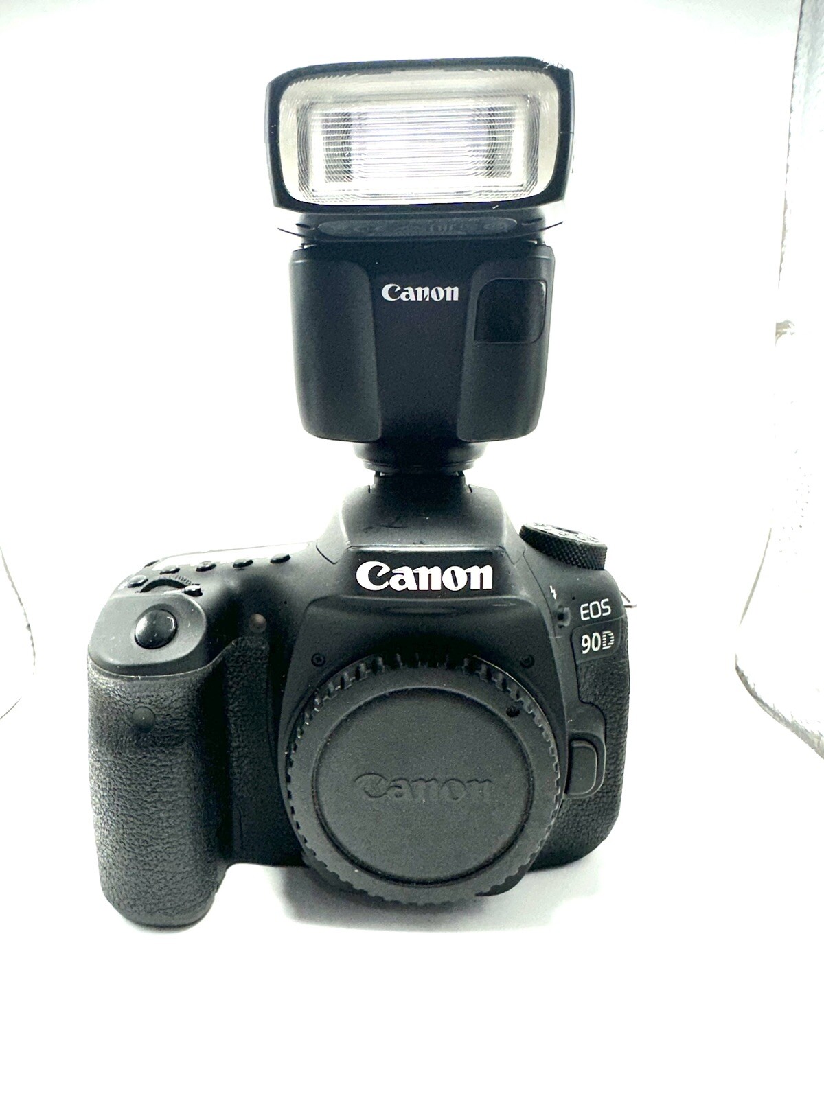 Canon EOS 90d DSLR Camera Black (Body Only) + Canon Flash Speedlite