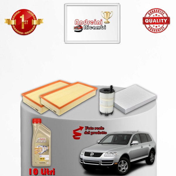 Wartungsset 3 Filter Und ÖL Vw Touareg 4.2 V8 Fsi 257KW 350PS Von 2006 Bis 2010-image