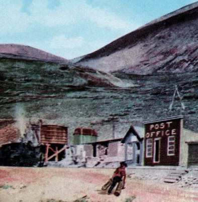 Summit of Mt McClellan 6421 Highest Post Office Postcard Colorado Thayer Pub. Co
