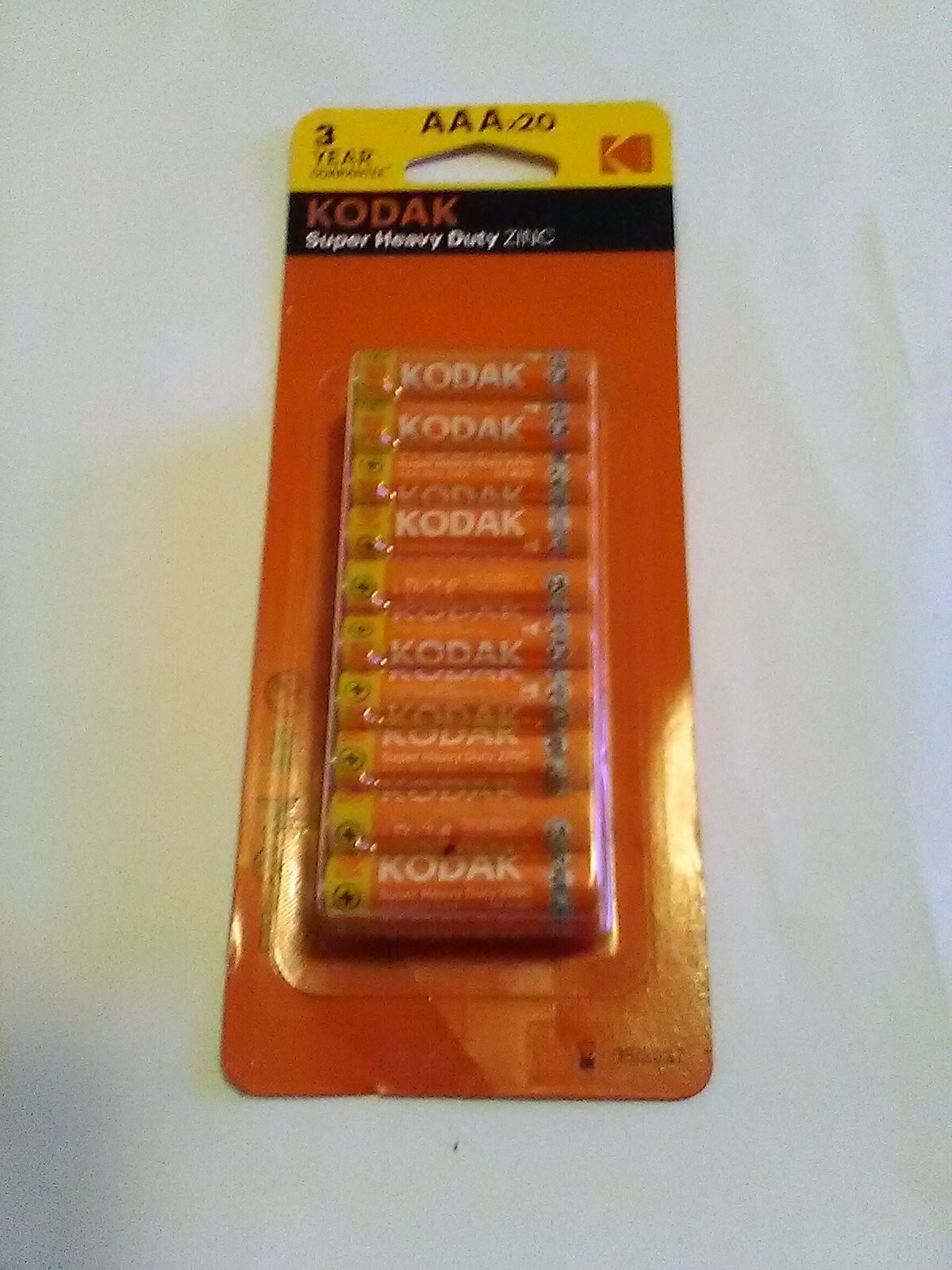 Kodak Batteries Super Heavy Duty Zinc AAA Batteries 20 Pack Exp 06/24 AAA-image