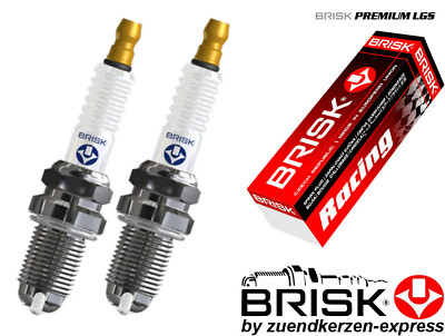 BRISK Premium Racing AOR12LGS 1514 Zündkerzen, 2 Stück by Zuendkerzen-Express