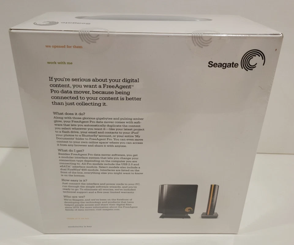 Seagate FreeAgent Pro 750GB External Hard Drive USB 2.0 / eSATA - Image 4 of 4