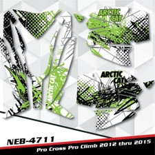 FOR 2012 thru 2016 ARCTIC CAT PROCROSS PROCLIMB DECO GRAPHICS KIT WRAP NEB-4711