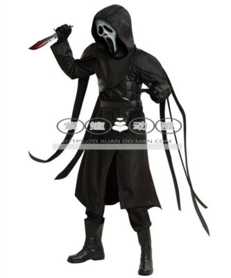 The Ghost Face Cosplay Halloween Costume Set Cos Devil Face