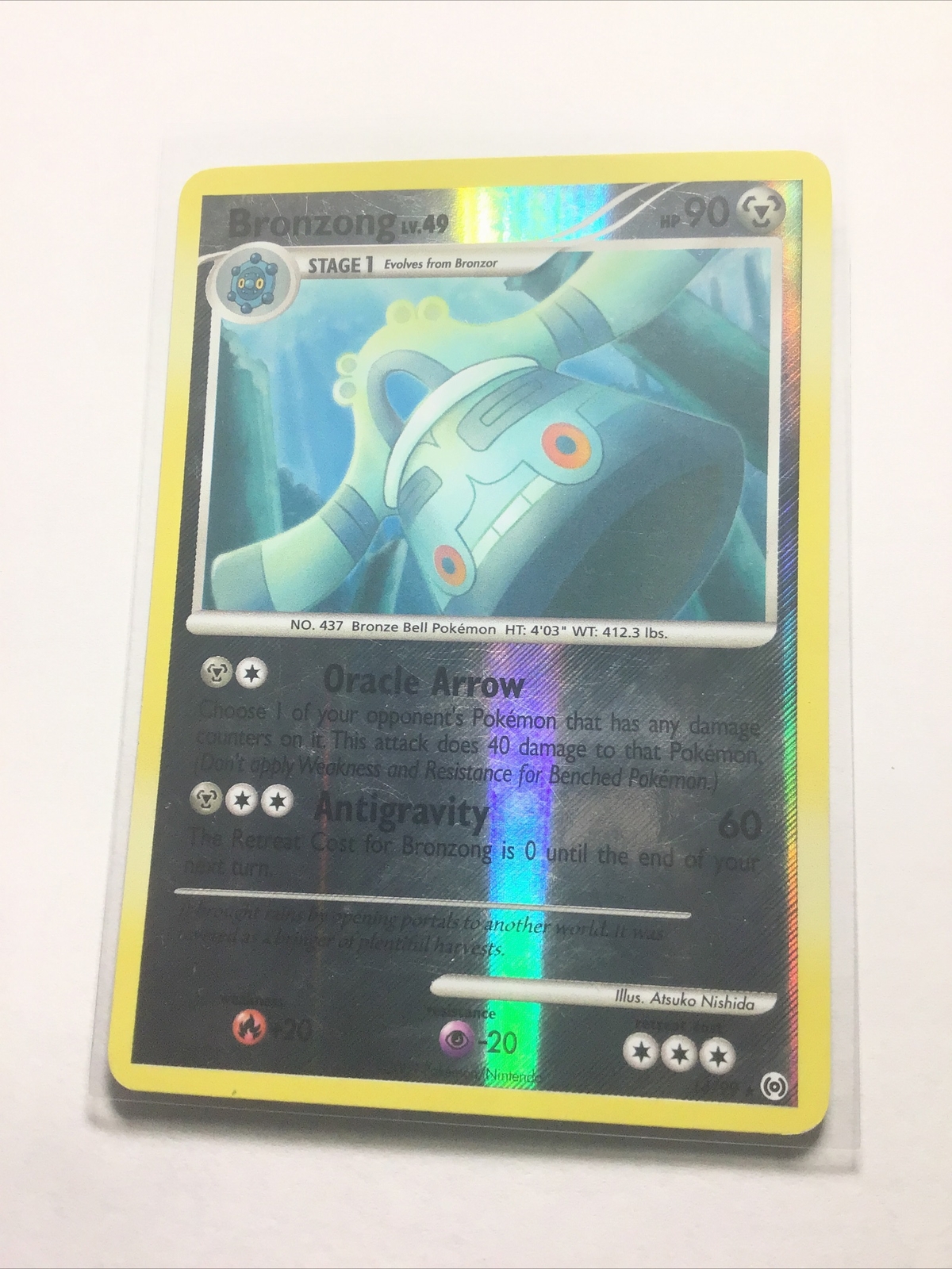 BRONZONG - 14/99 - Arceus - Reverse Holo - Pokemon Card - EXC