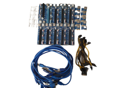 Grafikkarte Riser Mining Set Riser Card, PCI-E 16X Adapter, USB 3.0 Kabel EB1703