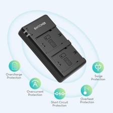 2A NP-FZ100 Li-ion Battery LCD Charger for Sony Alpha A9 A7 III A7R III Camera
