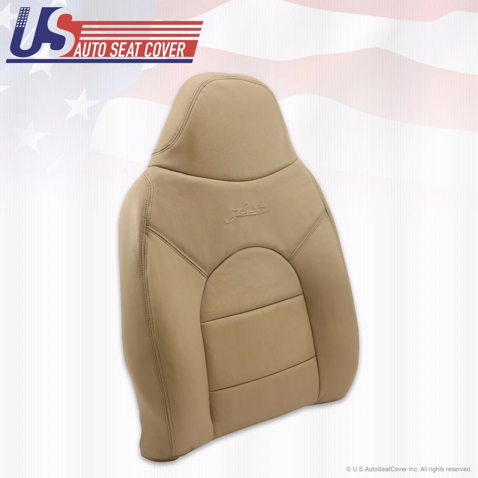 Ford F250 Lariat 1999 delantero lado del conductor inclinado trasero cubierta de cuero tostado Foto 4 de 4