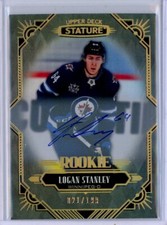 2020-21 Upper Deck Stature Autographs #133 Logan Stanley RC AUTO /199 - JETS