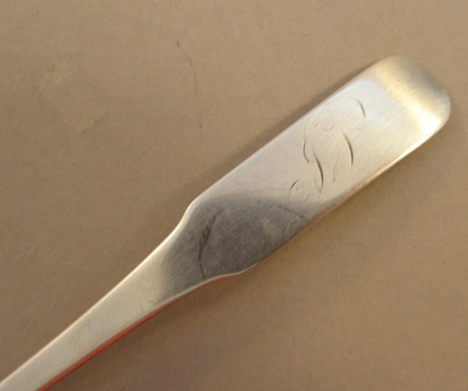 American Coin Silver Teaspoon Rockwell c. 1810 NY - Image 2 of 4