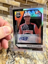 2021 Panini Elite Xtra Edition Edwin Rosario #1/170 Autograph Baseball Card (RC)