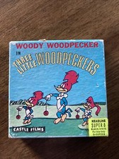 8mm film woody woodpecker 563 Three Little Woodpecker  s