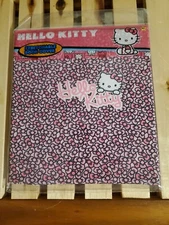 Sanrio Hello Kitty Pink Book Cover Leopard Fabric Stretchable Back to School New