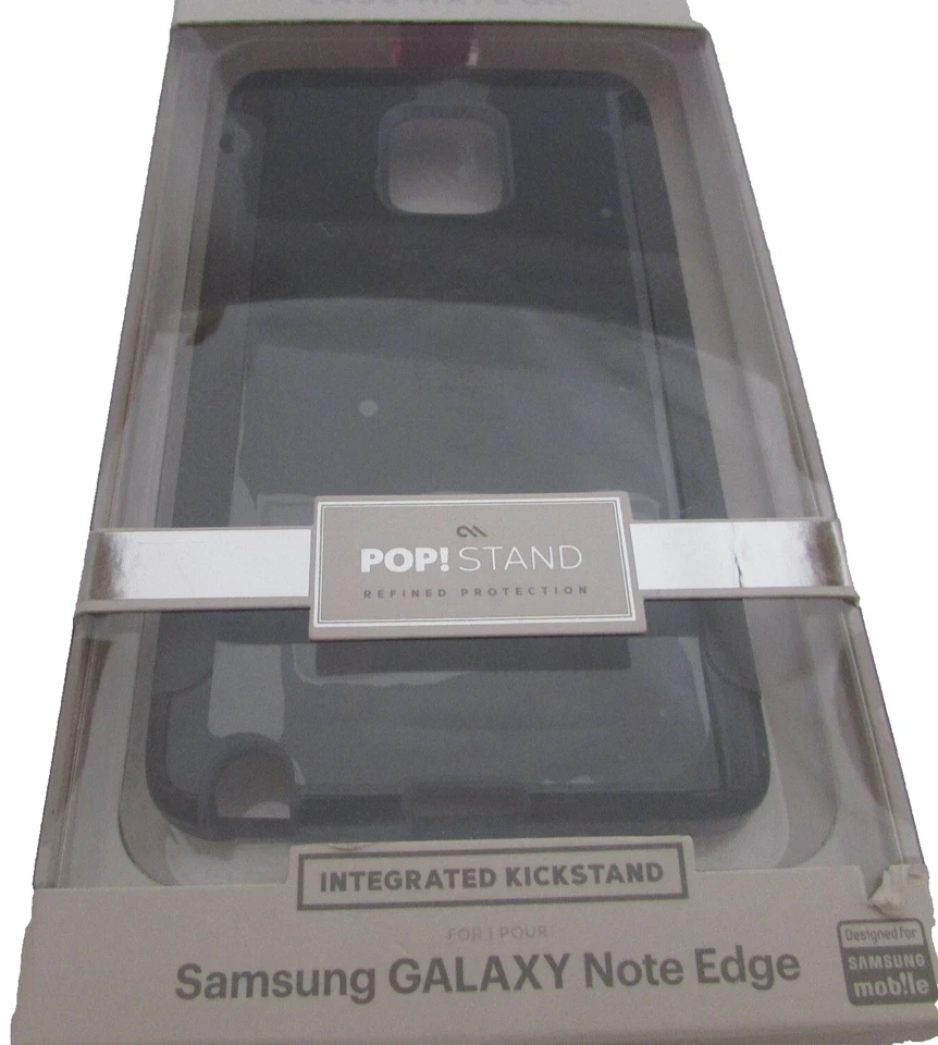 CaseMate POP! Capa com suporte Samsung Galaxy Note Edge preta + tela ZAGG grátis - Imagem 2 de 4