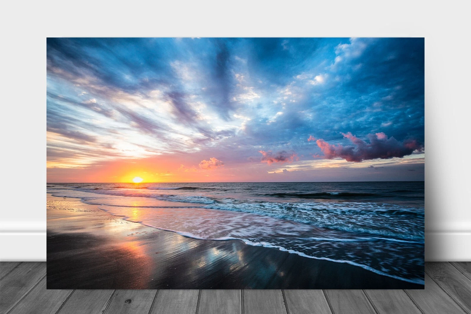 Beach Metal Print: South Carolina Hilton Head Island Sunrise Coastal Wall Art