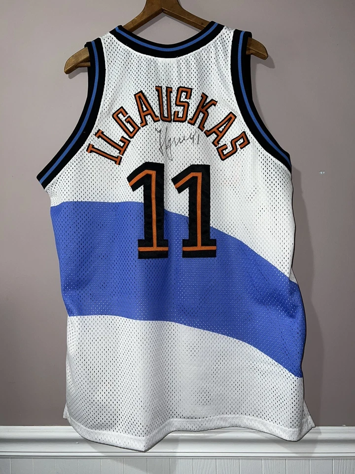AUTHENTIC ZYDRUNAS ILGAUSKAS CLEVELAND CAVS CAVALIERS STARTER JERSEY sz 48 - Image 2 of 4