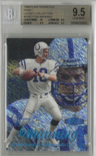 Peyton Manning [Row 1] #3 1998 Flair Showcase Legacy Collection card