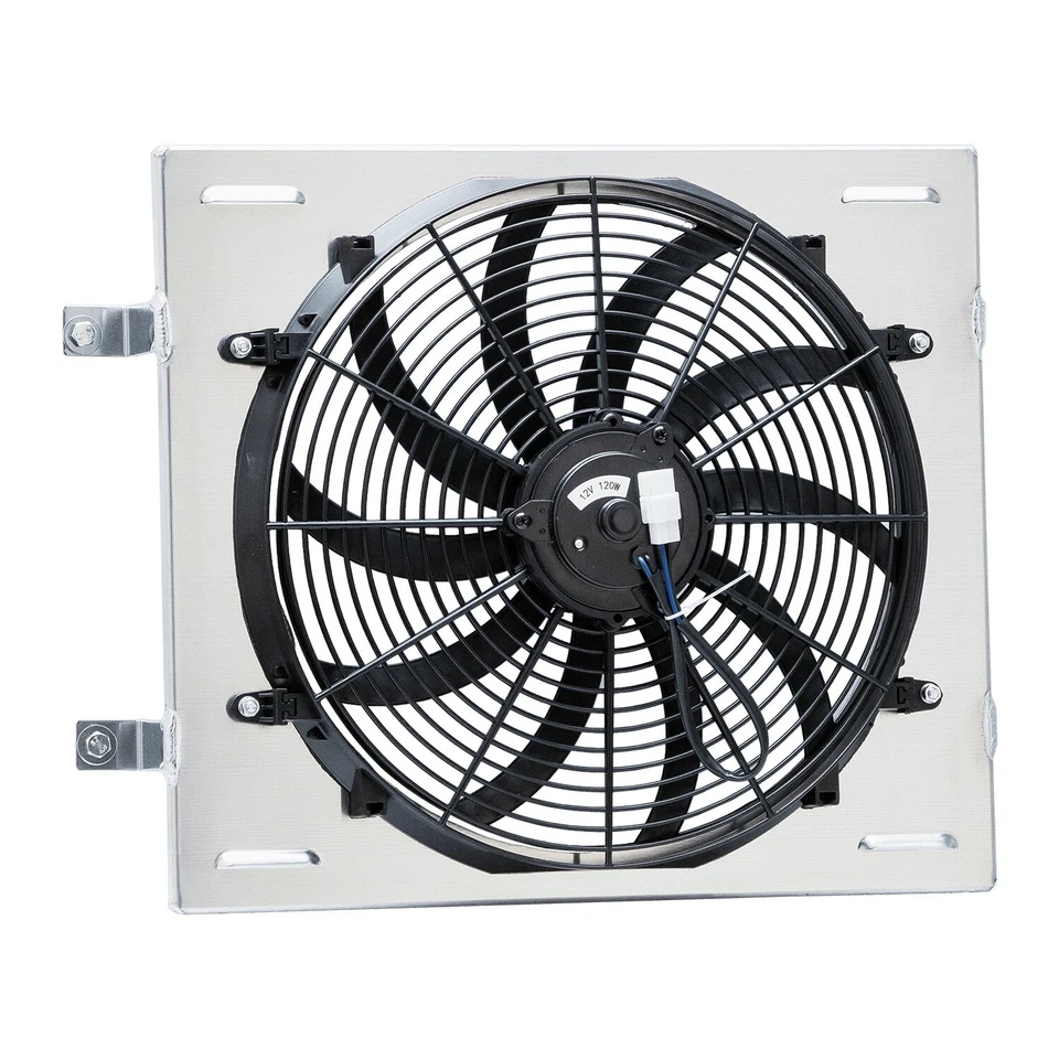 Aluminum Radiator Shroud+Fan For 1958 Chevrolet Impala Bel Air Biscayne 4.6L HOT Foto 2 de 4