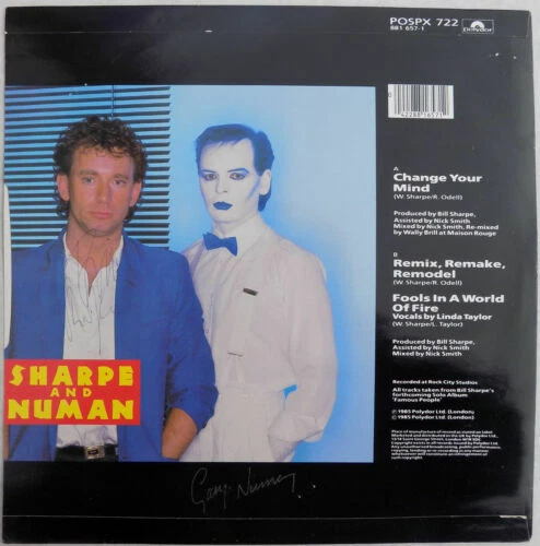 Gary Numan Promo 45 RPM Speed Vinyl Records