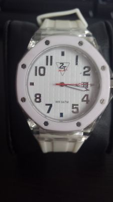 NUOVO OROLOGIO UOMO DONNA ZITTI TUTTI SILICONE BIANCO