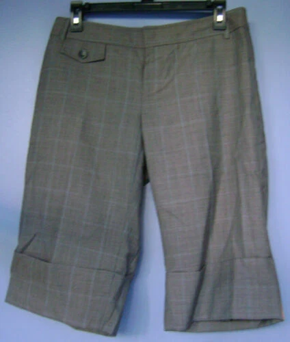 Pantalones Cortos de cuadros de mezcla de lana Banana Republic para Mujeres