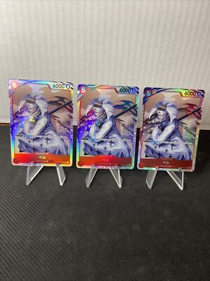 Set of 3 One Piece Card Game Pell OP04-013 SR Kingdom of Intrigue Japanese